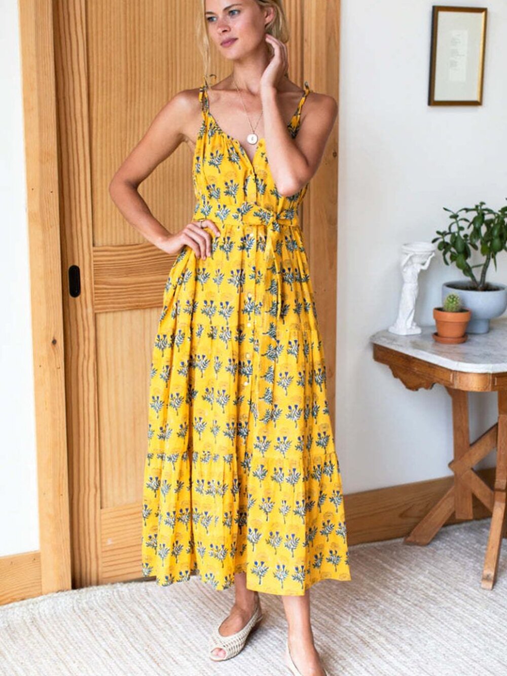 Emerson Fry India Sundress in Marigolds color XS/S